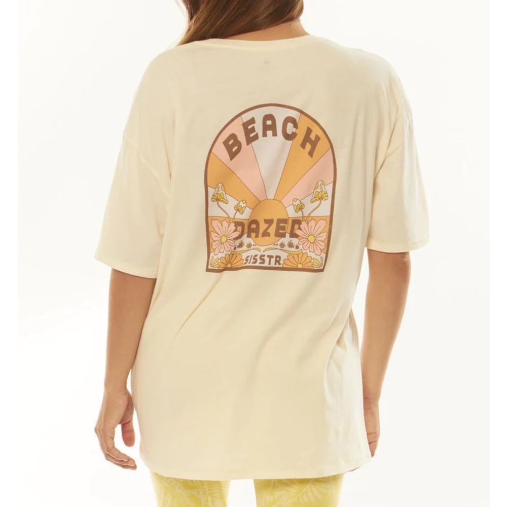 NWT BEACH DAZE SS KNIT SLOUCH TEE